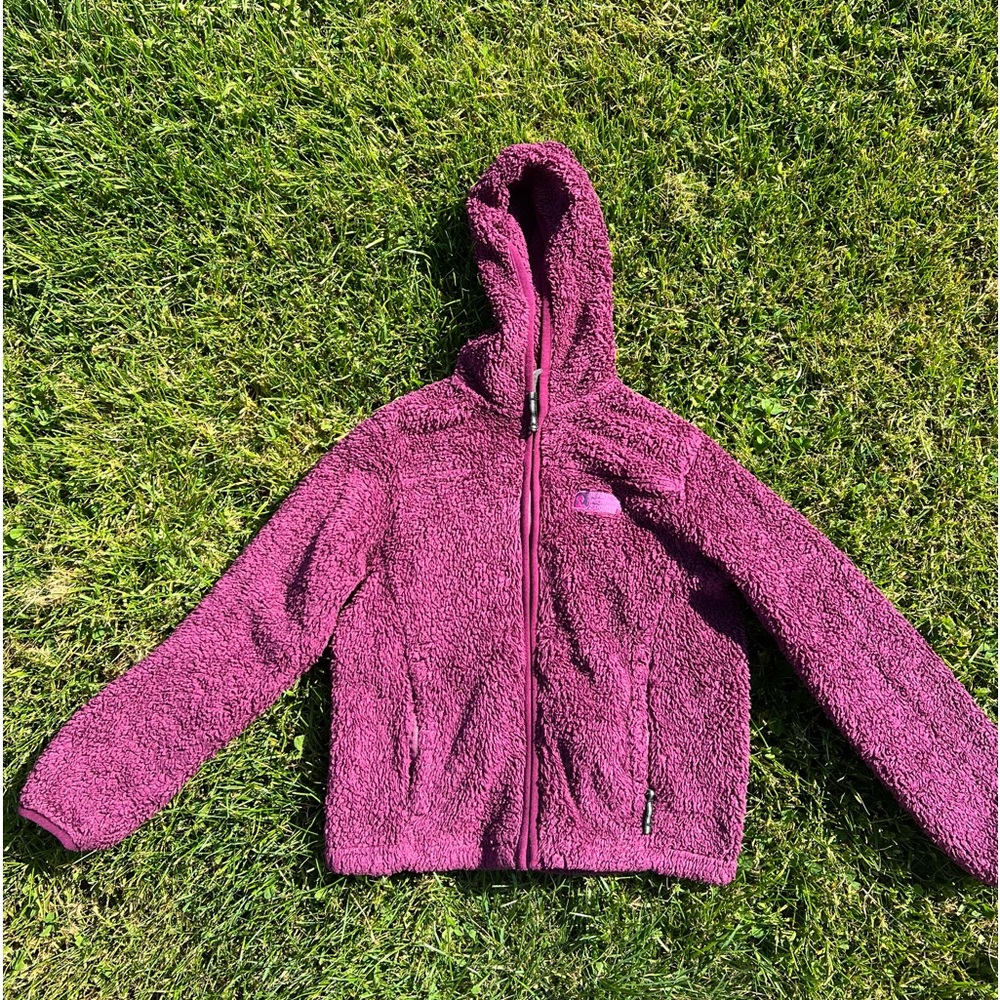 Fluffy zip-up sweatshirt